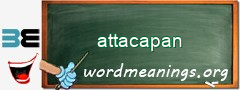 WordMeaning blackboard for attacapan